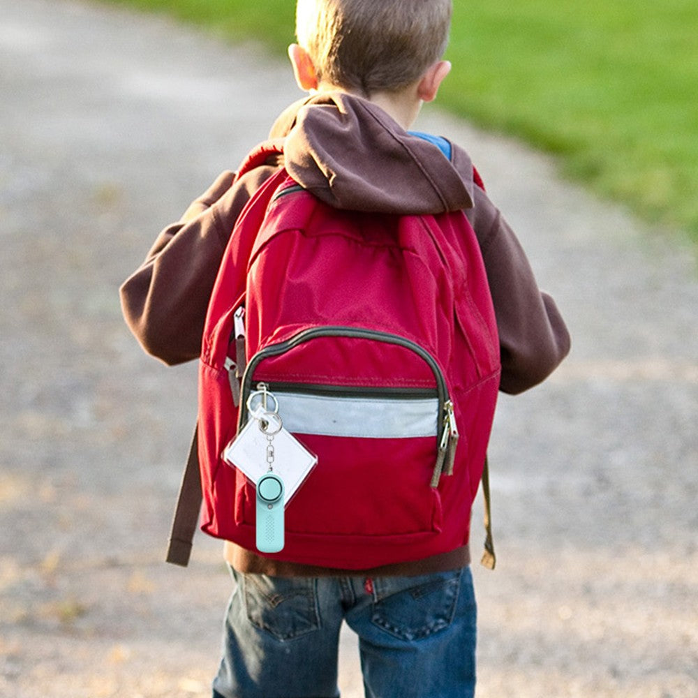 130dB Portable Personal Safety Alarm Device Self Defense Safety Siren with LED Light Blue