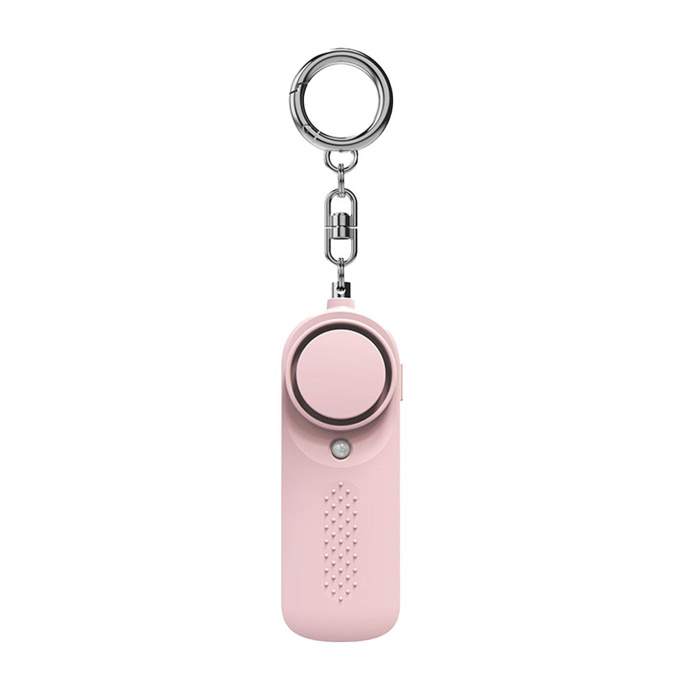 130dB Portable Personal Safety Alarm Device Self Defense Safety Siren with LED Light Pink
