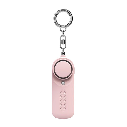 130dB Portable Personal Safety Alarm Device Self Defense Safety Siren with LED Light Pink