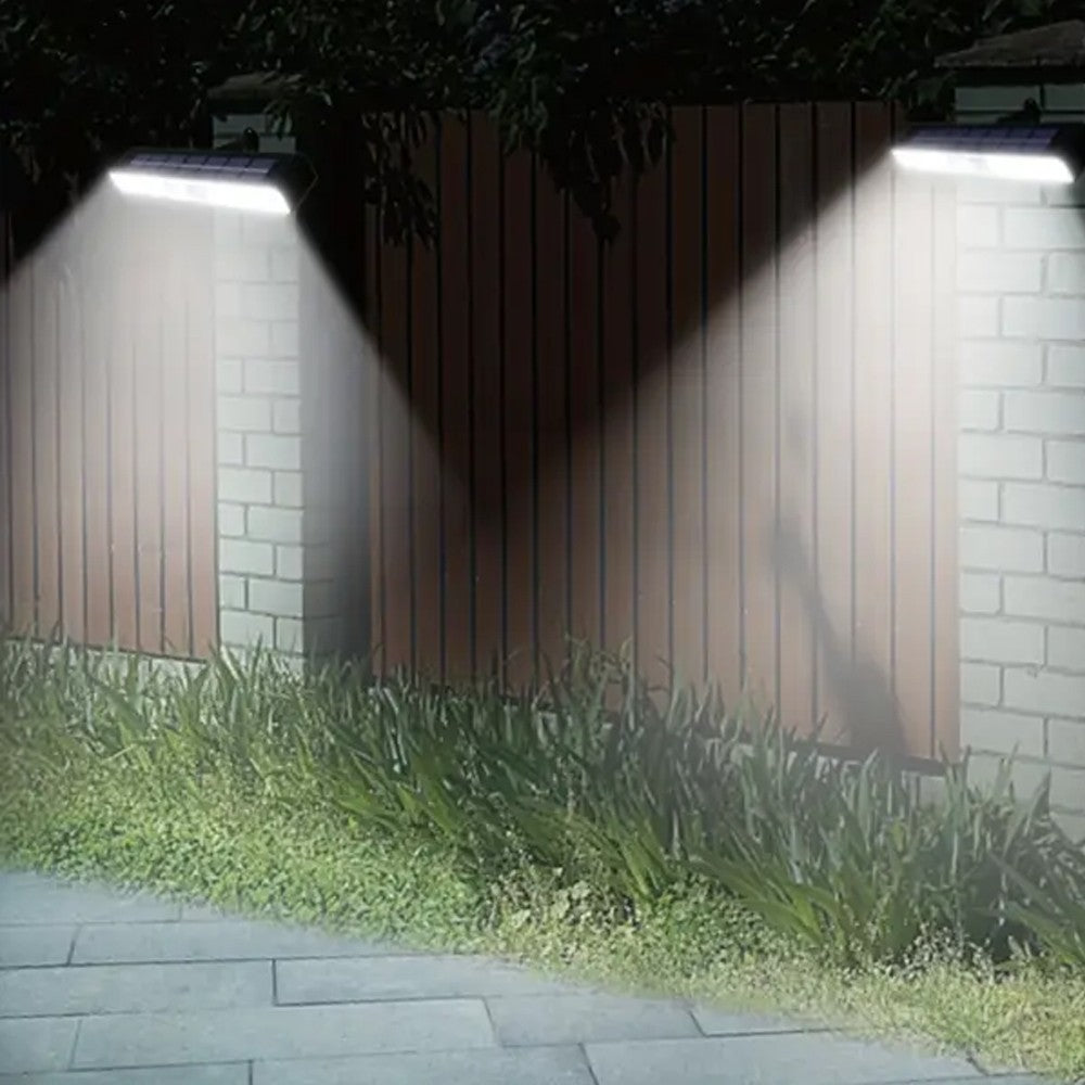 Solar Strobe Wall Light Solar Warning Lights Outdoor Red Blue Light Flashing Lights White Light