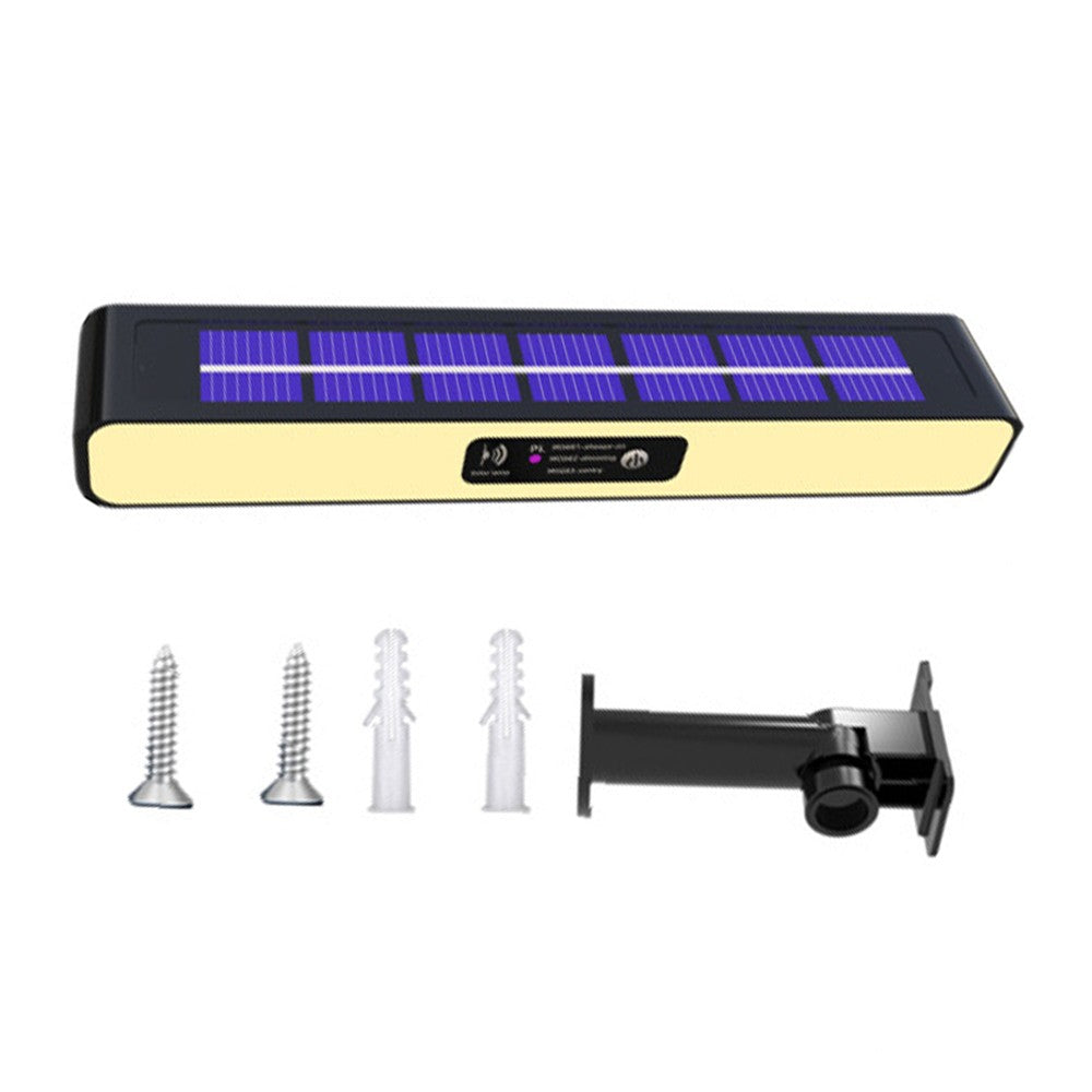 Solar Strobe Wall Light Solar Warning Lights Outdoor Red Blue Light Flashing Lights Warm Light