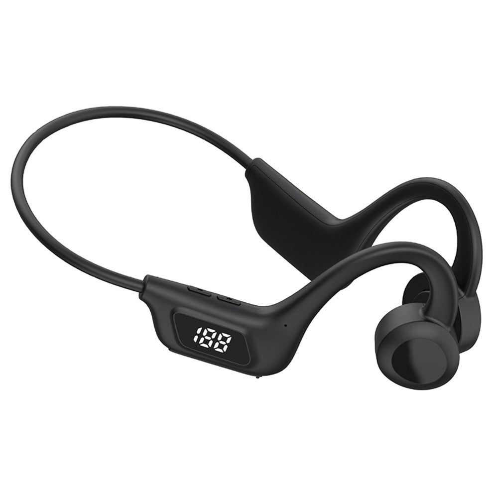 Air Conduction Headphones Wireless Bluetooth 5.2 Sweatproof Sport Earphone Black