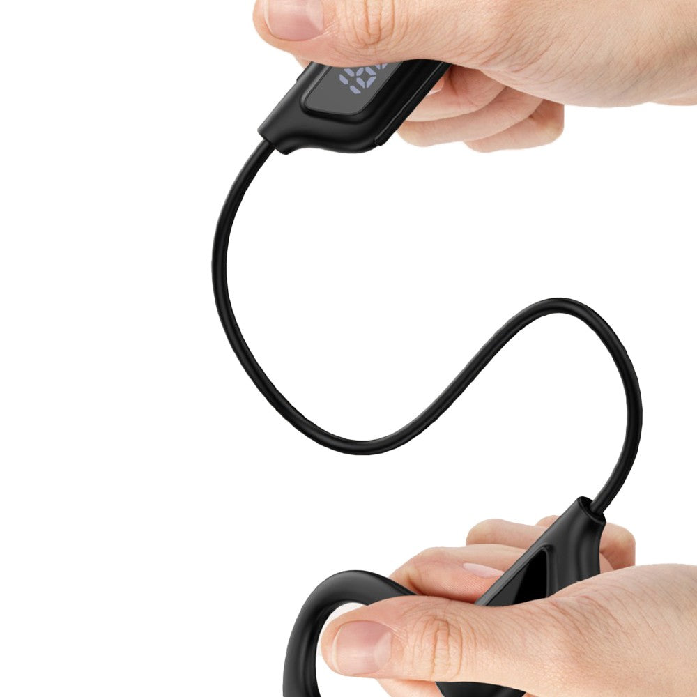 Air Conduction Headphones Wireless Bluetooth 5.2 Sweatproof Sport Earphone Black