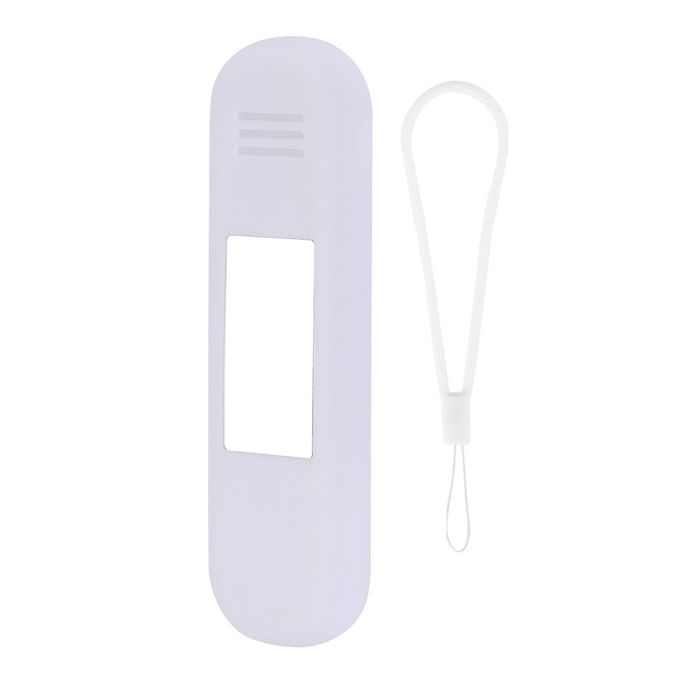 Portable Makeup Brush Holder Travel Eyebrow Pencil Storage Bag with Mirror White