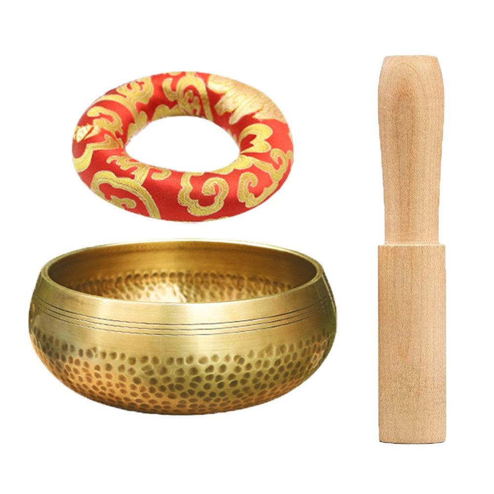 Tibetan Singing Bowl Set Hand Hammered Meditation Sound Bowl