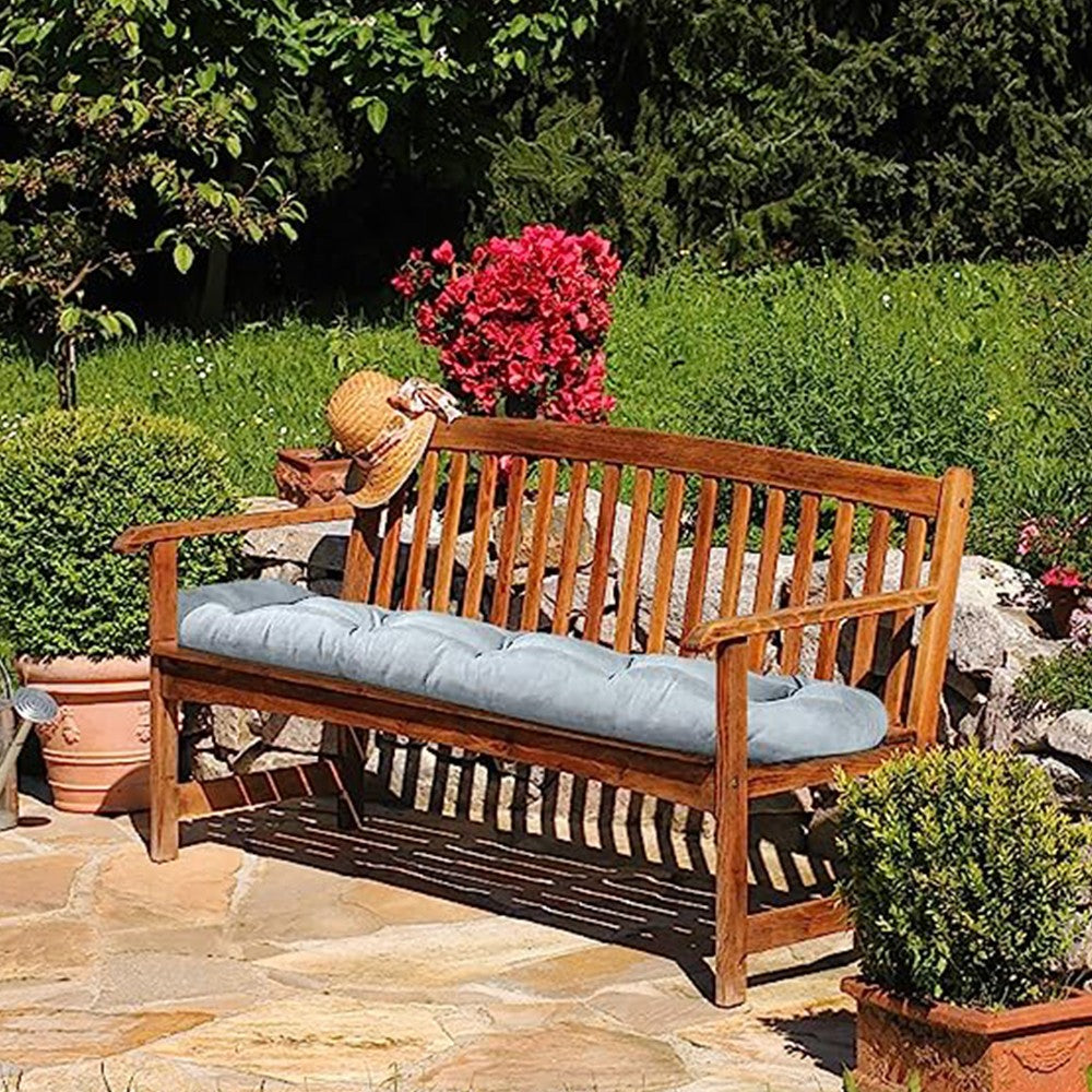 90x50cm Bench Seat Cushion Swing Seat Cushion Pad for Outdoor Indoor Benches Grey