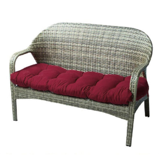 90x50cm Bench Seat Cushion Swing Seat Cushion Pad for Outdoor Indoor Benches Wine Red