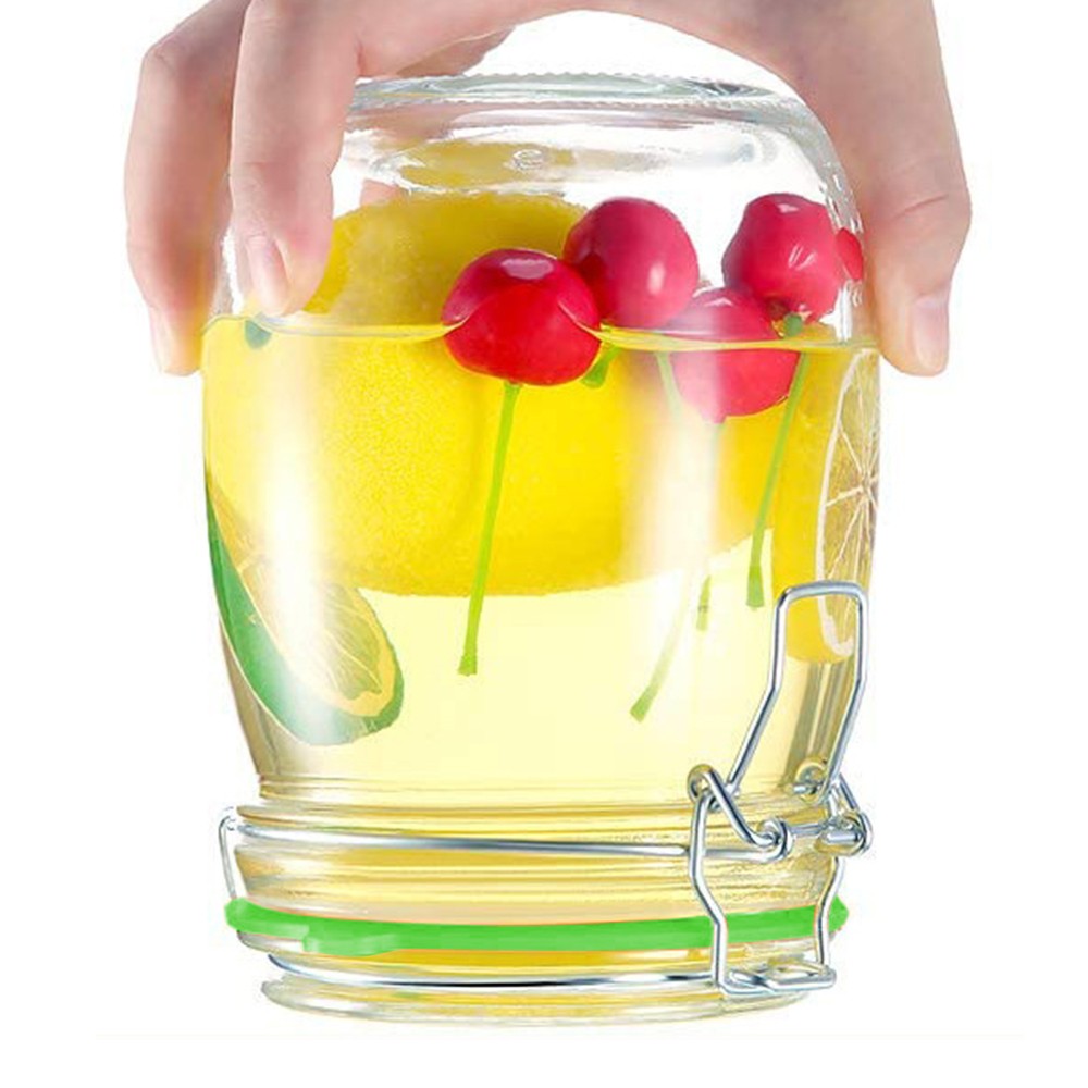 10Pcs Replacement Silicone Gasket Leak Proof Seal Ring for Mason Jar Lids Green