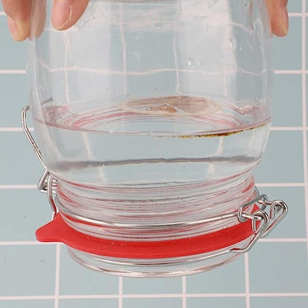 10Pcs Replacement Silicone Gasket Leak Proof Seal Ring for Mason Jar Lids Red