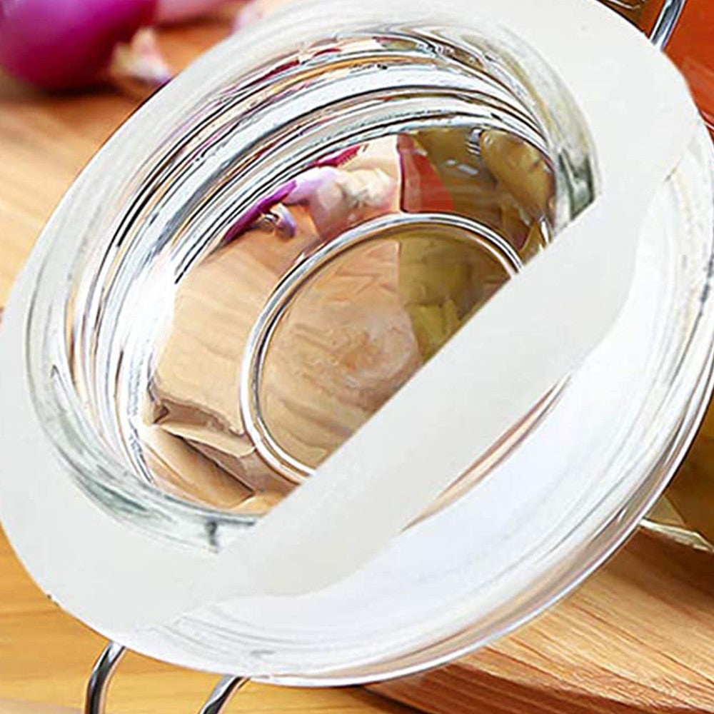 10Pcs Replacement Silicone Gasket Leak Proof Seal Ring for Mason Jar Lids White