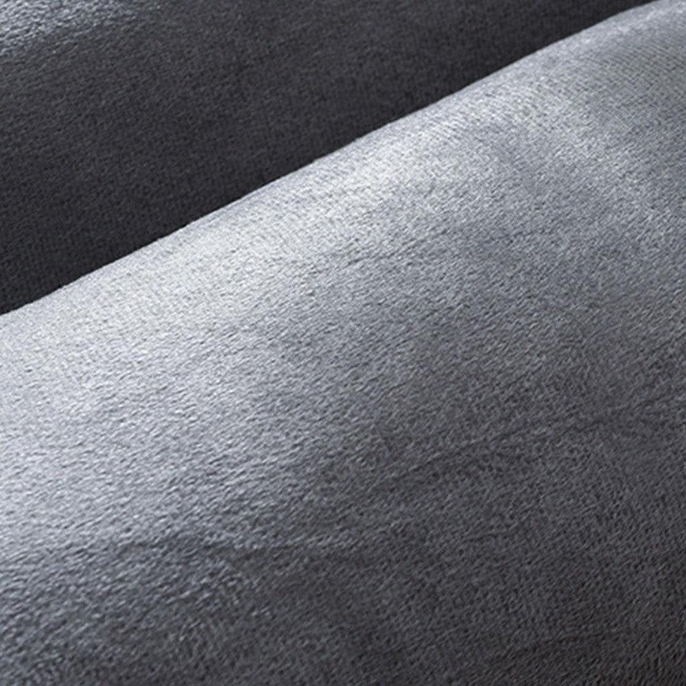 120x80cm Reversible Pet Crate Bed Thick Pet Kennel Cushion Pet Car Seat Pad Dark Grey