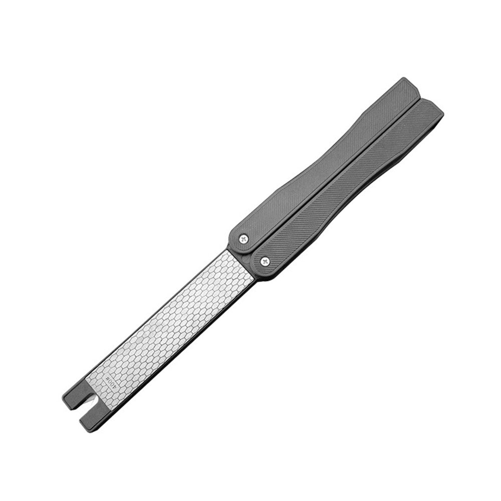 400/600 Grit Foldable Knife Sharpener Handheld Double-sided Diamond Whetstone for Outdoor Camping Kitchen