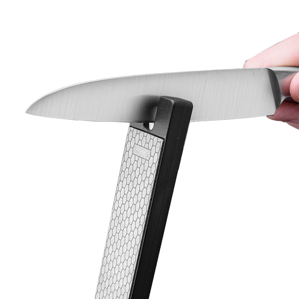 400/600 Grit Foldable Knife Sharpener Handheld Double-sided Diamond Whetstone for Outdoor Camping Kitchen