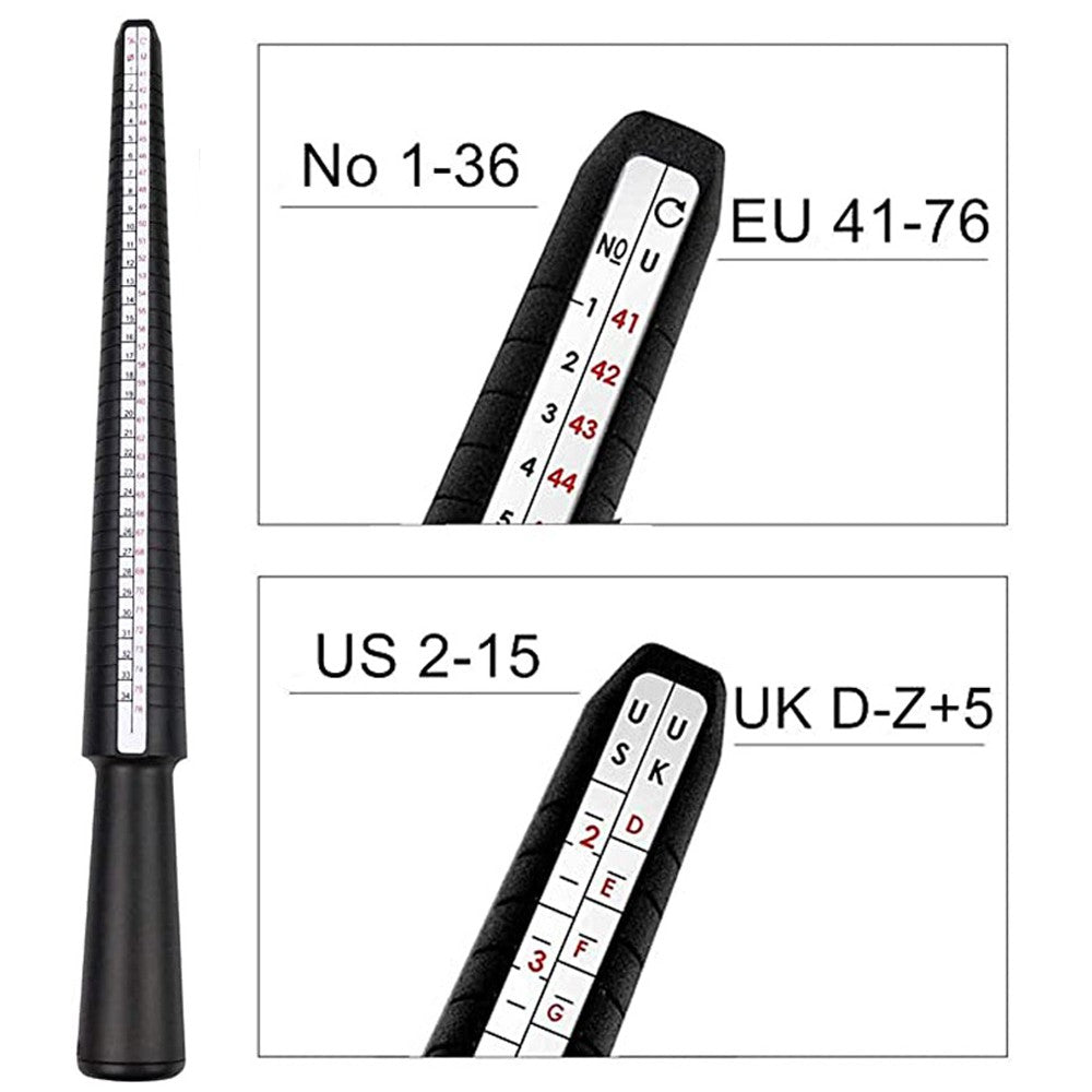 1 X Ring Sizer Measuring Tool Set Finger Size Gauge Measure Tool UK D to Z
