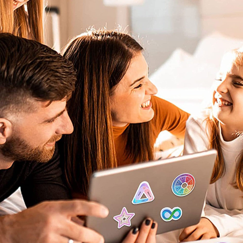 6Pcs Textured Calm Sticker Sensory Sticker Fidget Sticker Phone Case Sticker for Anxiety Stress Relief