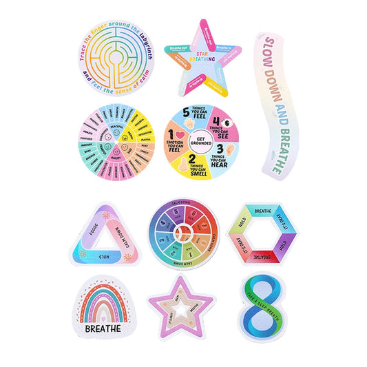 11Pcs Textured Calm Sticker Sensory Sticker Fidget Sticker Phone Case Sticker for Anxiety Stress Relief