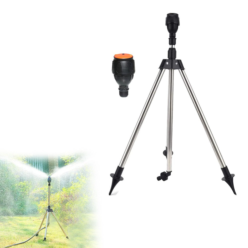 1Pc 360 Degree Rotating Tripod Impact Sprinkler Garden Irrigation Watering Sprinkler