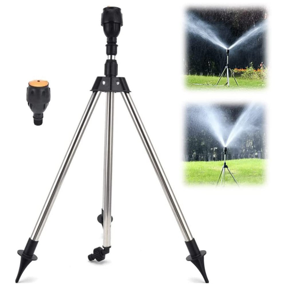 2Pcs 360 Degree Rotating Tripod Impact Sprinkler Garden Irrigation Watering Sprinkler
