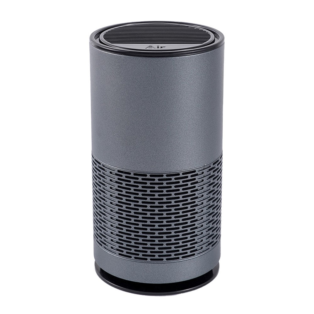 Portable Negative Ion Air Purifier with H12 Filter Air Cleaner for Car Home Bedroom Grey