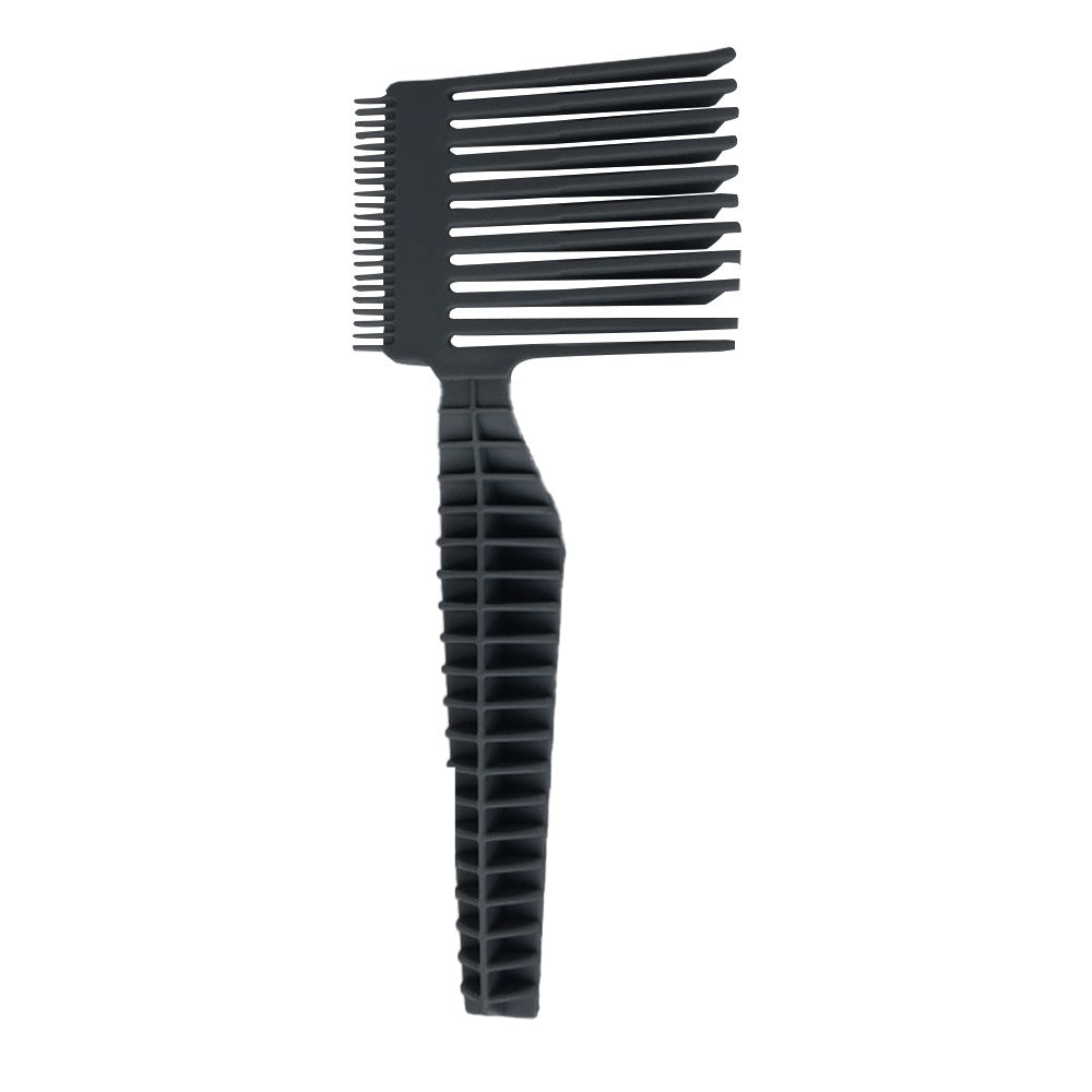 2Pcs Barber Fade Combs Curved Positioning Hair Cutting Comb for Men Salon Styling Black