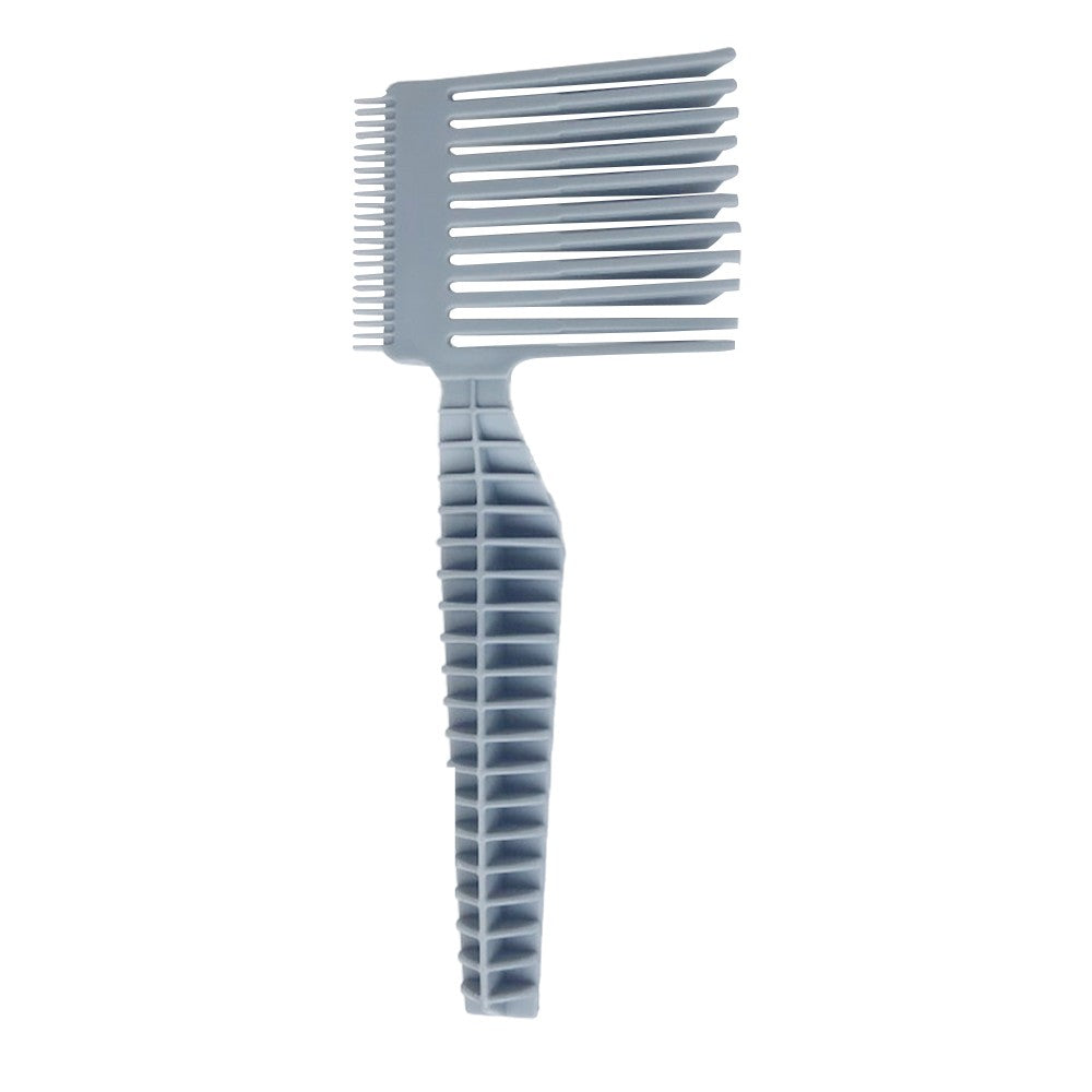 2Pcs Barber Fade Combs Curved Positioning Hair Cutting Comb for Men Salon Styling Grey