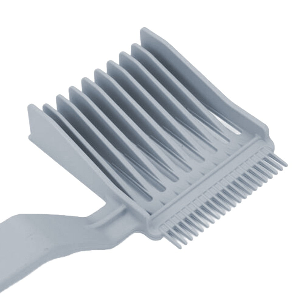 2Pcs Barber Fade Combs Curved Positioning Hair Cutting Comb for Men Salon Styling Grey