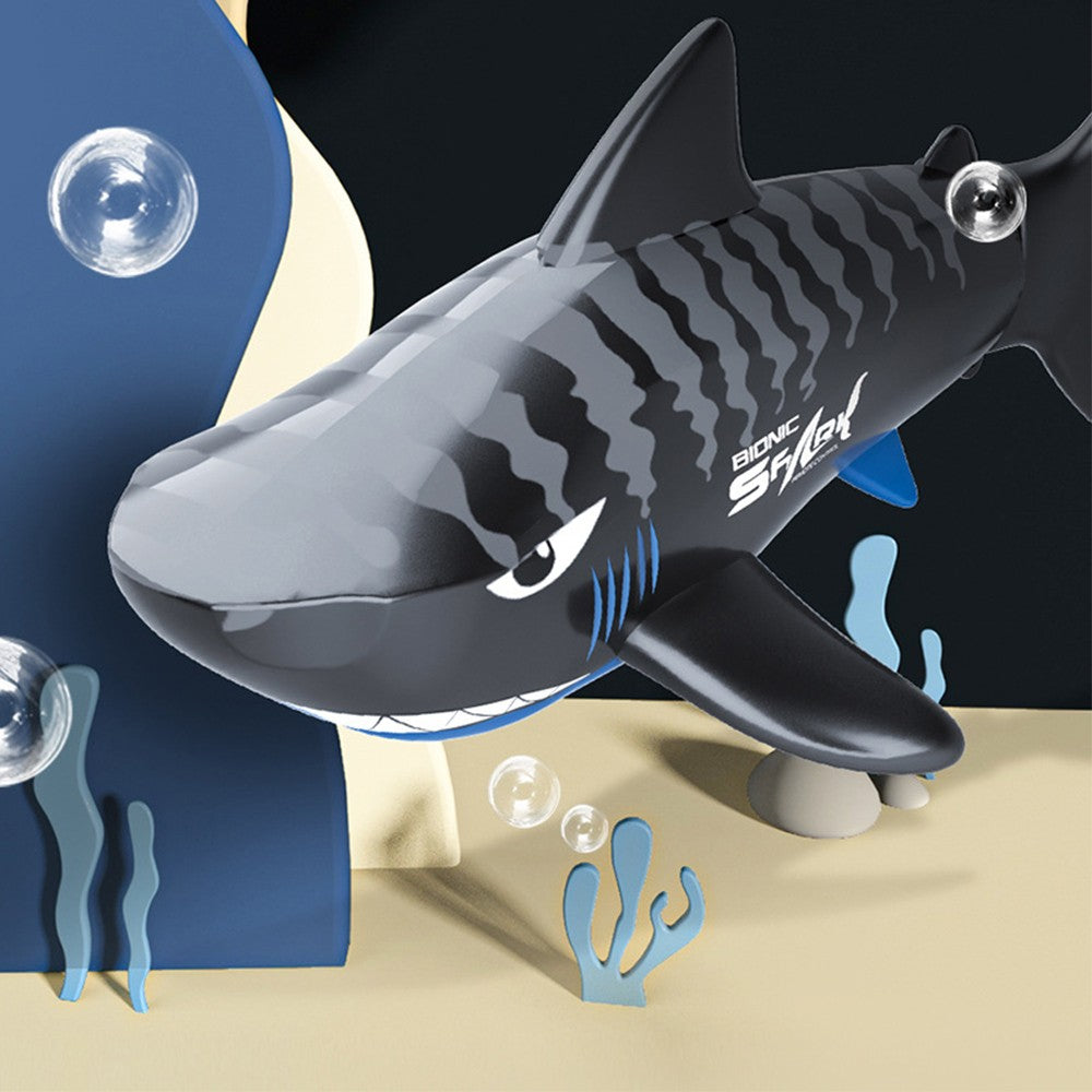 Remote Control Simulation Shark Toy Kids RC Toy Shark for Swimming Pool Black