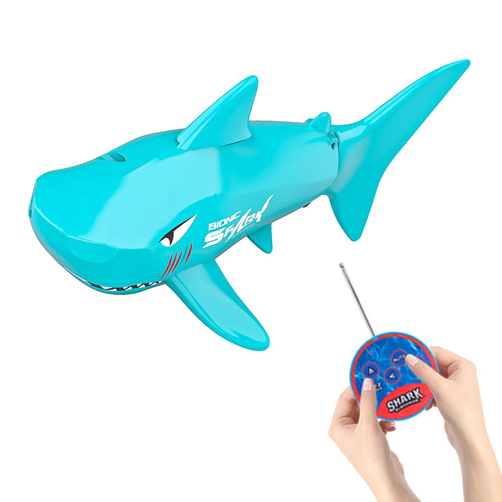 Remote Control Simulation Shark Toy Kids RC Toy Shark for Swimming Pool Blue