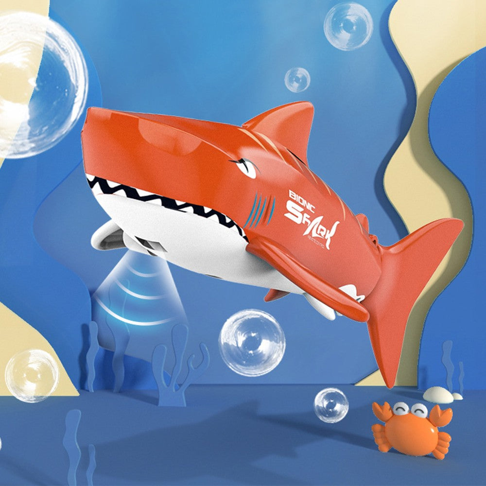 Remote Control Simulation Shark Toy Kids RC Toy Shark for Swimming Pool Orange