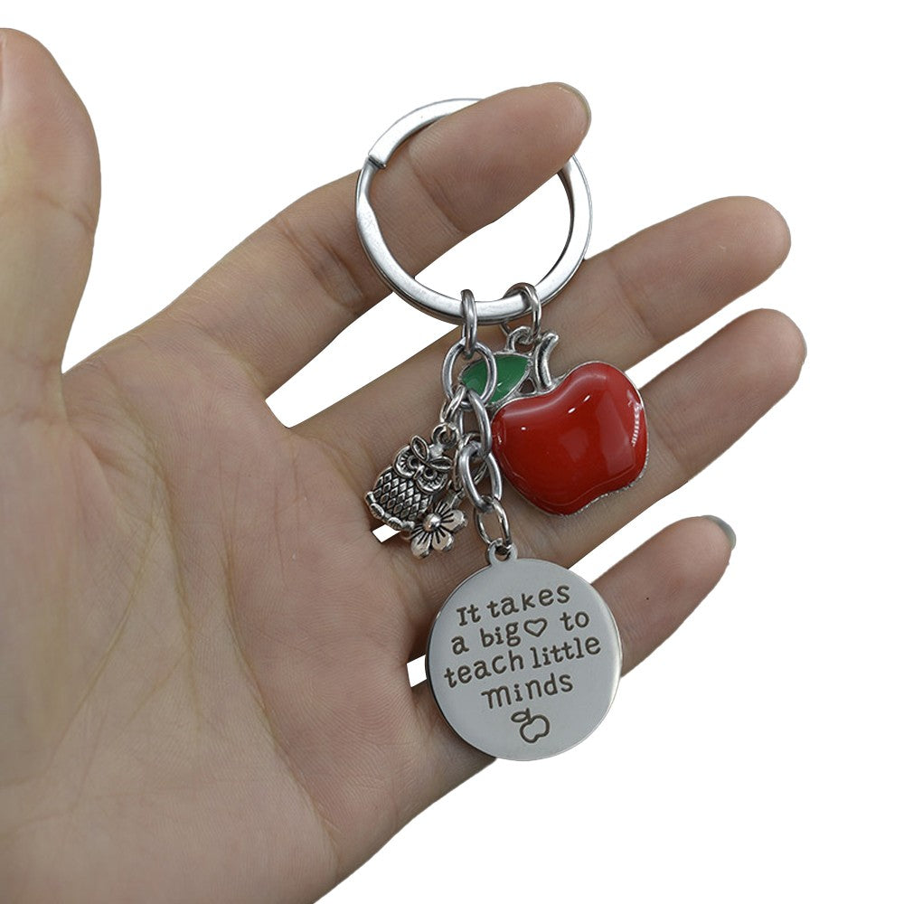 1 X 6-Piece Teacher Keyring Appreciation Teacher Key Chain for Teachers Day