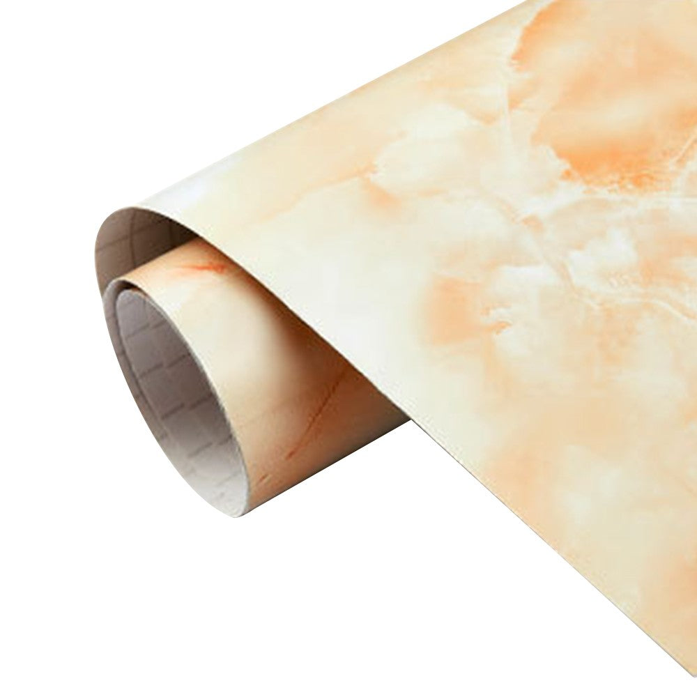 5M Self Adhesive Marble Texture Wallpaper Kitchen Countertop Covering Sticker Yellow