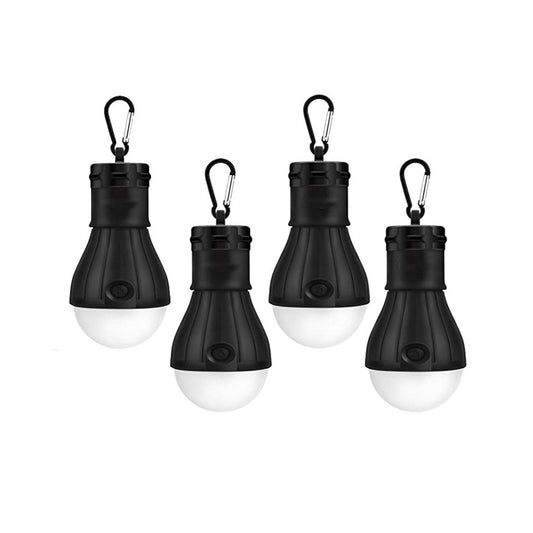 4Pcs LED Camping Tent Light Portable Hanging Light Bulb Battery Powered