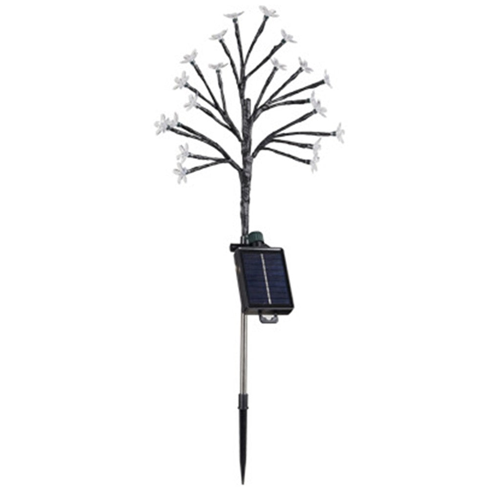 2Pcs 20LED Solar Flower Light Yard Pathway Light Garden Landscape Decorative Lamp Multicolor Light