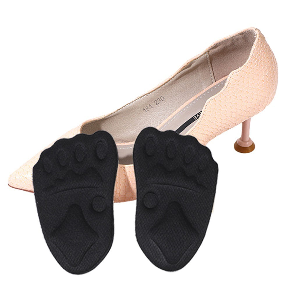 5 Pairs Metatarsal Pads Ball of Foot Cushions Insole for Women High Heel Black