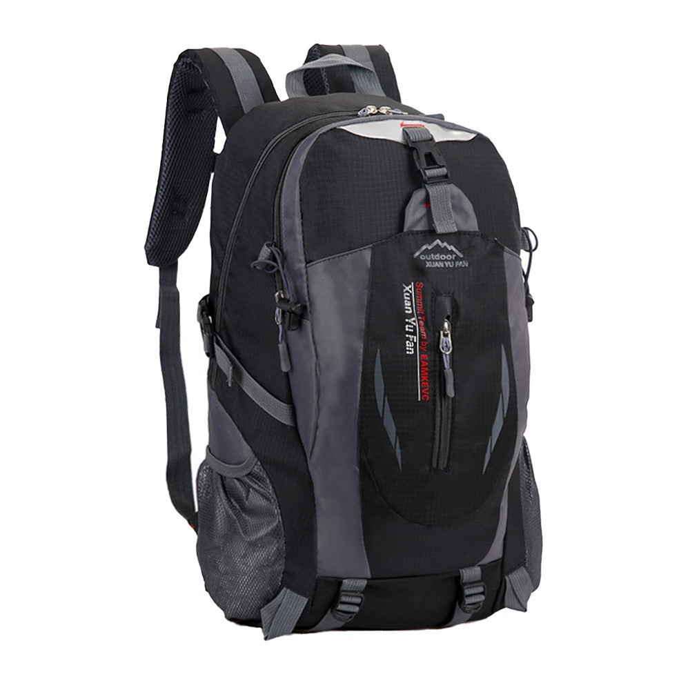 Water-resistant Hiking Backpack Camping Bag Outdoor Sport Travel Rucksack Black