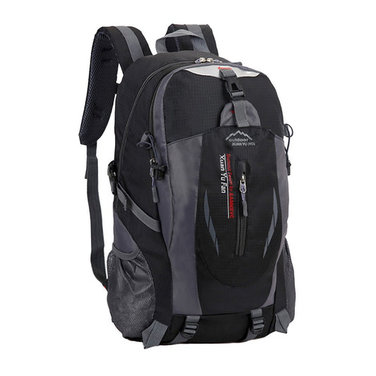 Water-resistant Hiking Backpack Camping Bag Outdoor Sport Travel Rucksack Black