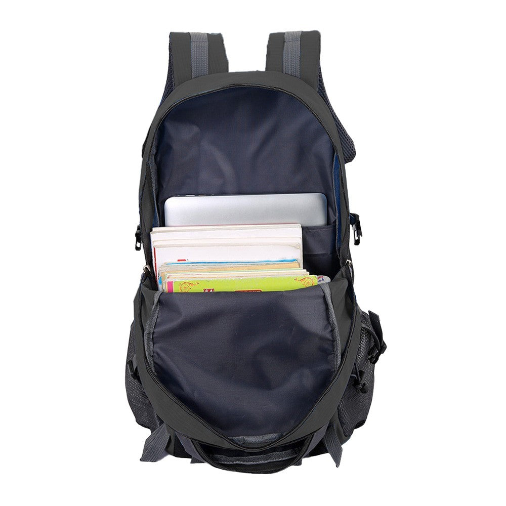 Water-resistant Hiking Backpack Camping Bag Outdoor Sport Travel Rucksack Black