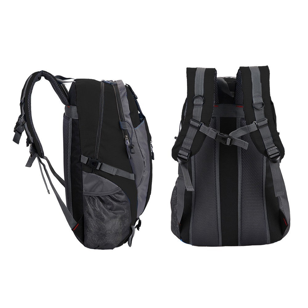 Water-resistant Hiking Backpack Camping Bag Outdoor Sport Travel Rucksack Black