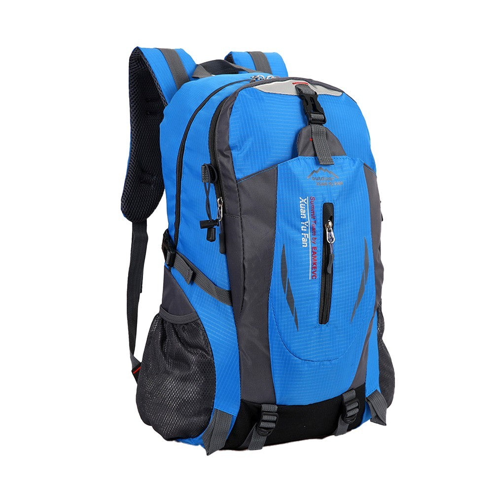Water-resistant Hiking Backpack Camping Bag Outdoor Sport Travel Rucksack Blue