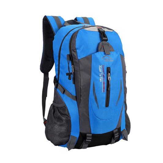 Water-resistant Hiking Backpack Camping Bag Outdoor Sport Travel Rucksack Blue