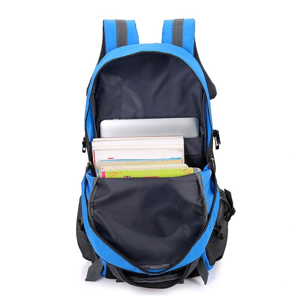 Water-resistant Hiking Backpack Camping Bag Outdoor Sport Travel Rucksack Blue