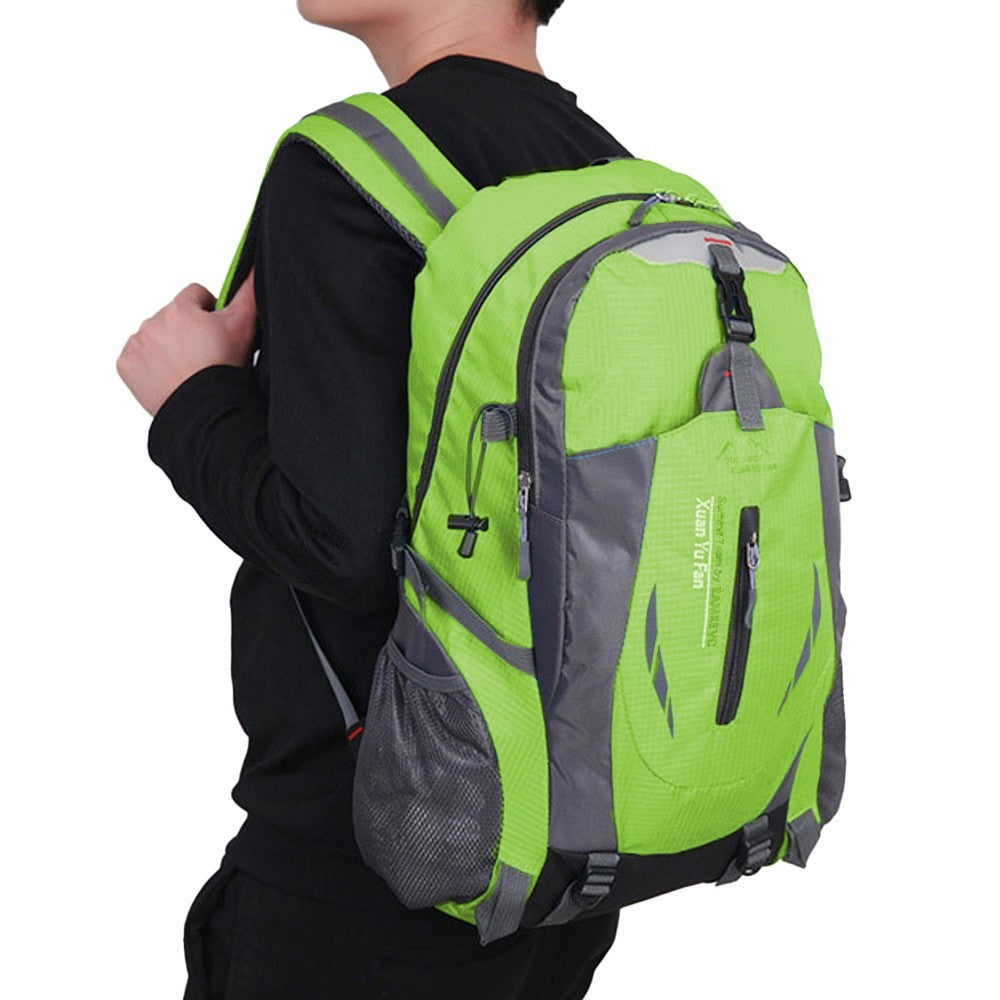 Water-resistant Hiking Backpack Camping Bag Outdoor Sport Travel Rucksack Green