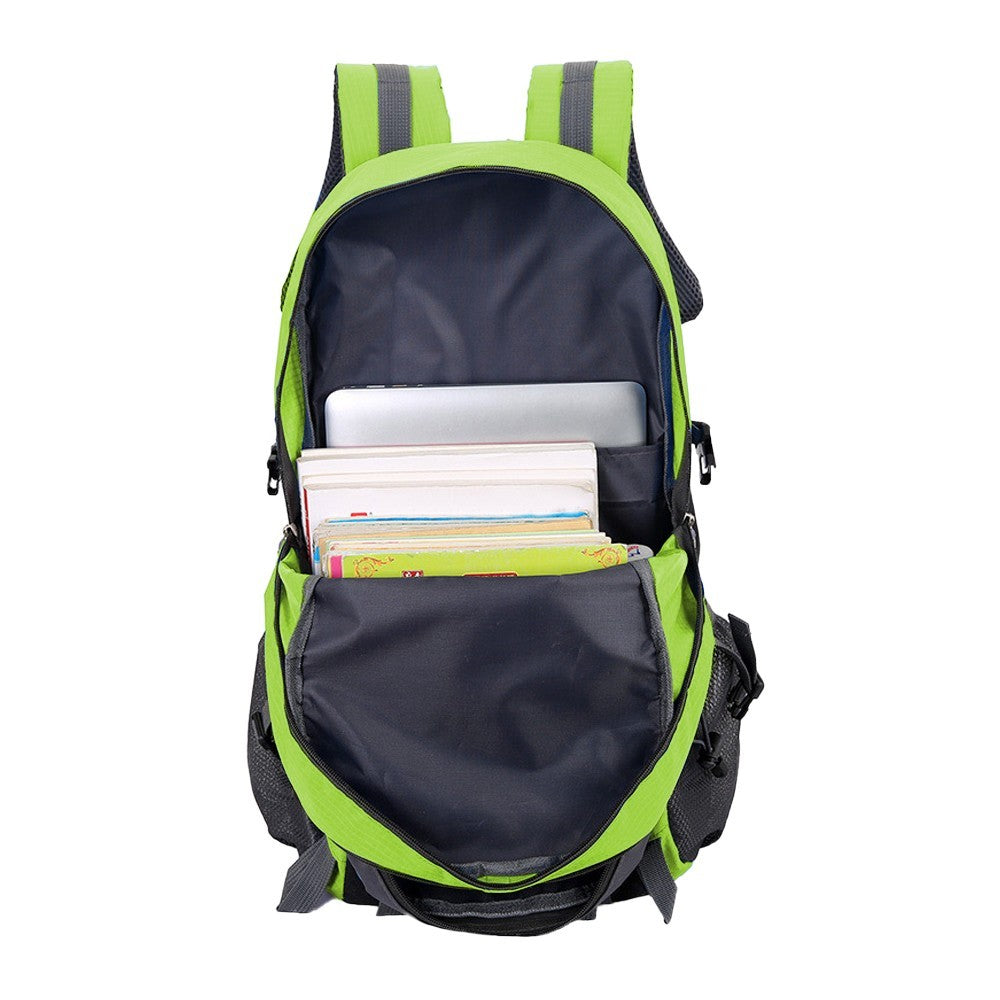 Water-resistant Hiking Backpack Camping Bag Outdoor Sport Travel Rucksack Green