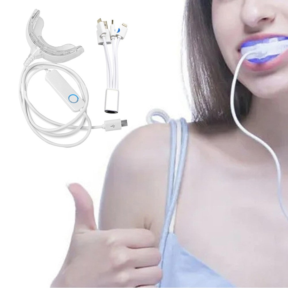 1Pc LED Teeth Whitening Accelerator Light Teeth Whitening Enhancer Light Trays