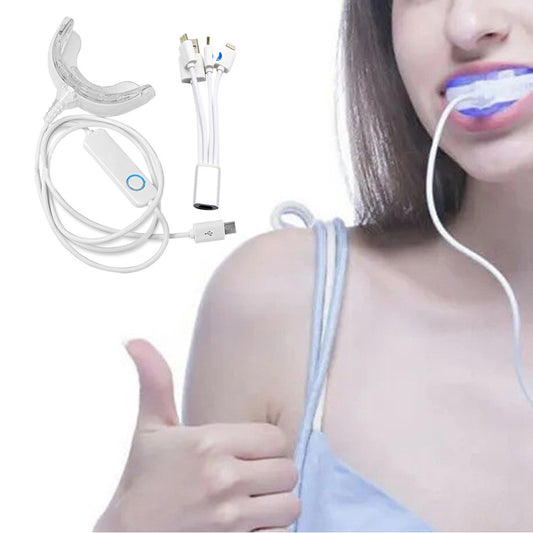 1Pc LED Teeth Whitening Accelerator Light Teeth Whitening Enhancer Light Trays