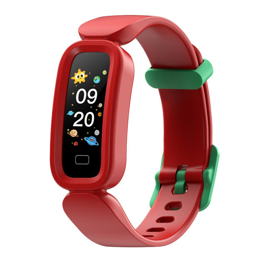 Smart Sport Bracelet Kids Activity Tracker Heart Rate Monitoring Bracelet Red