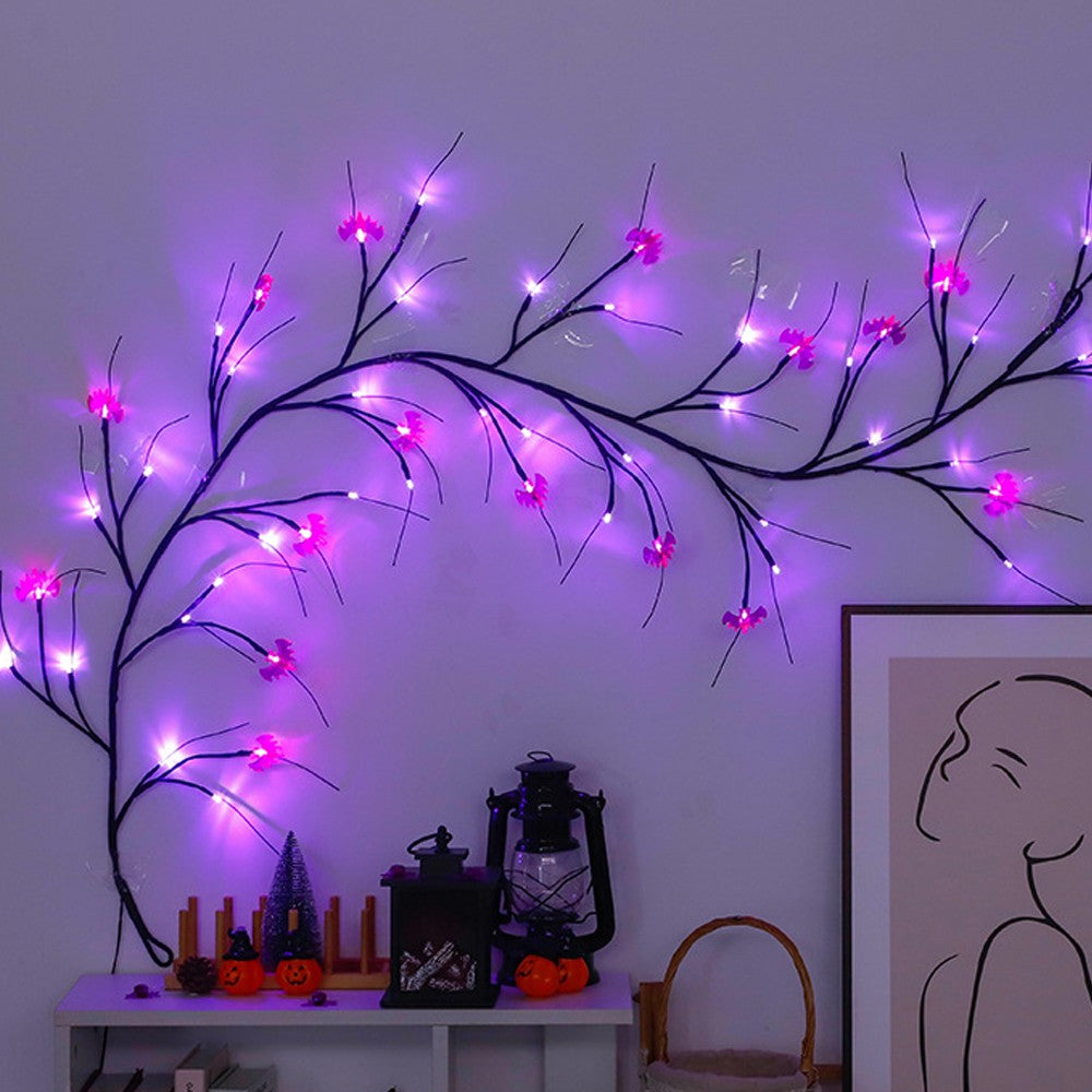 1.8M LED Halloween Bat Vine Branch String Lights Halloween Party Decorative Lights
