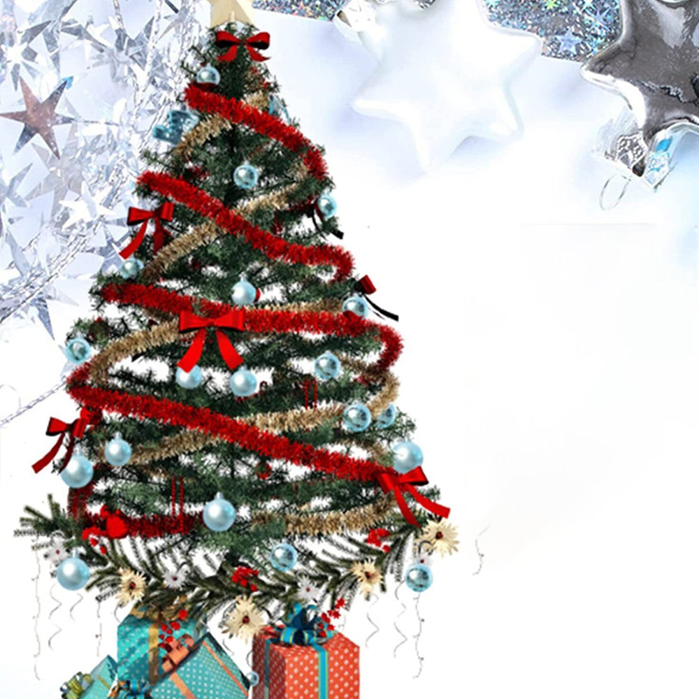 1set Christmas Tree Ornaments Set Tree for Xmas Wreath Tree DecorBlue