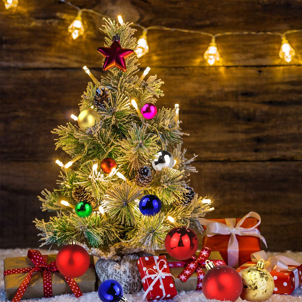 1set Christmas Tree Ornaments Set Tree for Xmas Wreath Tree Decor Multicolor