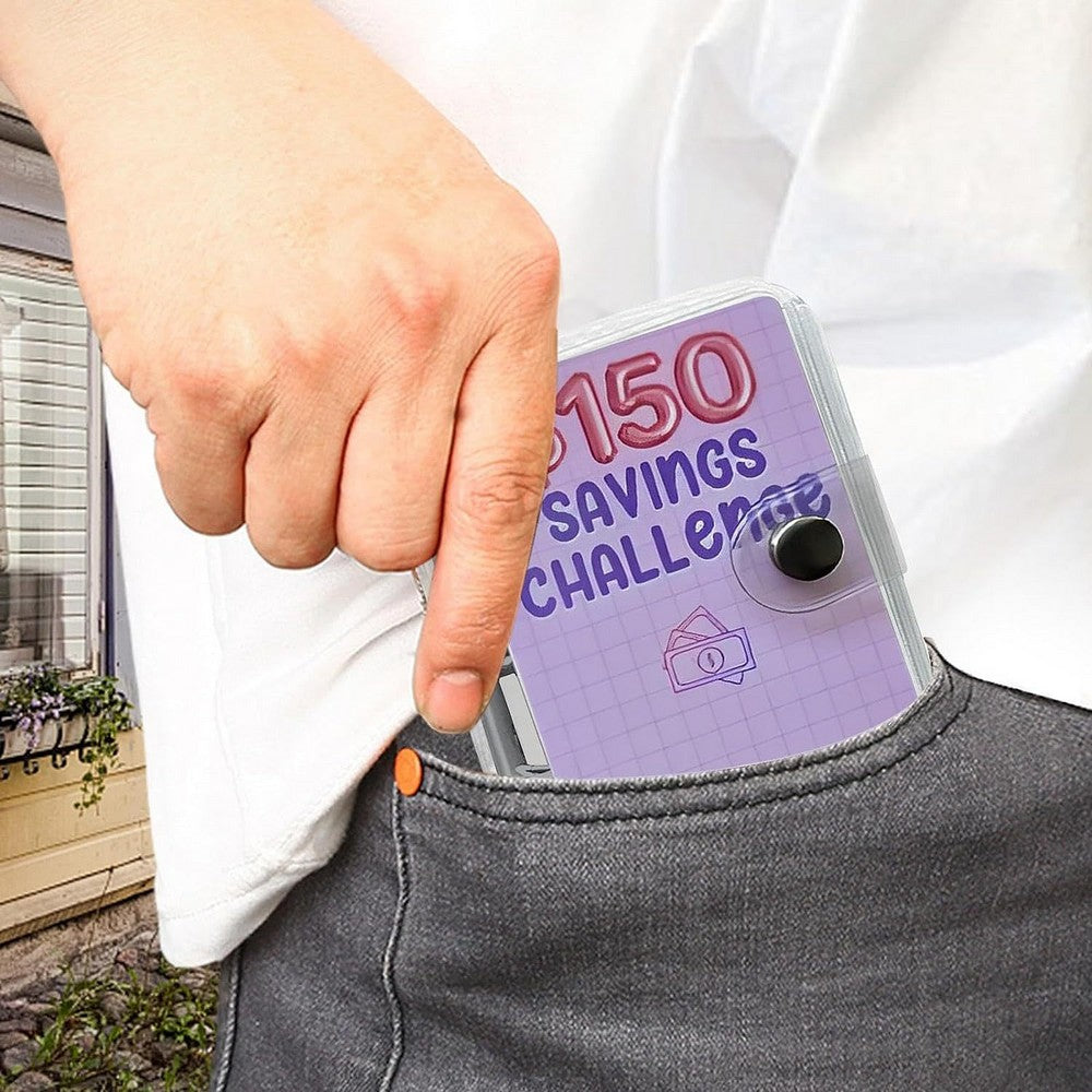 Mini Binder Savings Challenge Budget Envelopes Wallet Planners Book Style 1